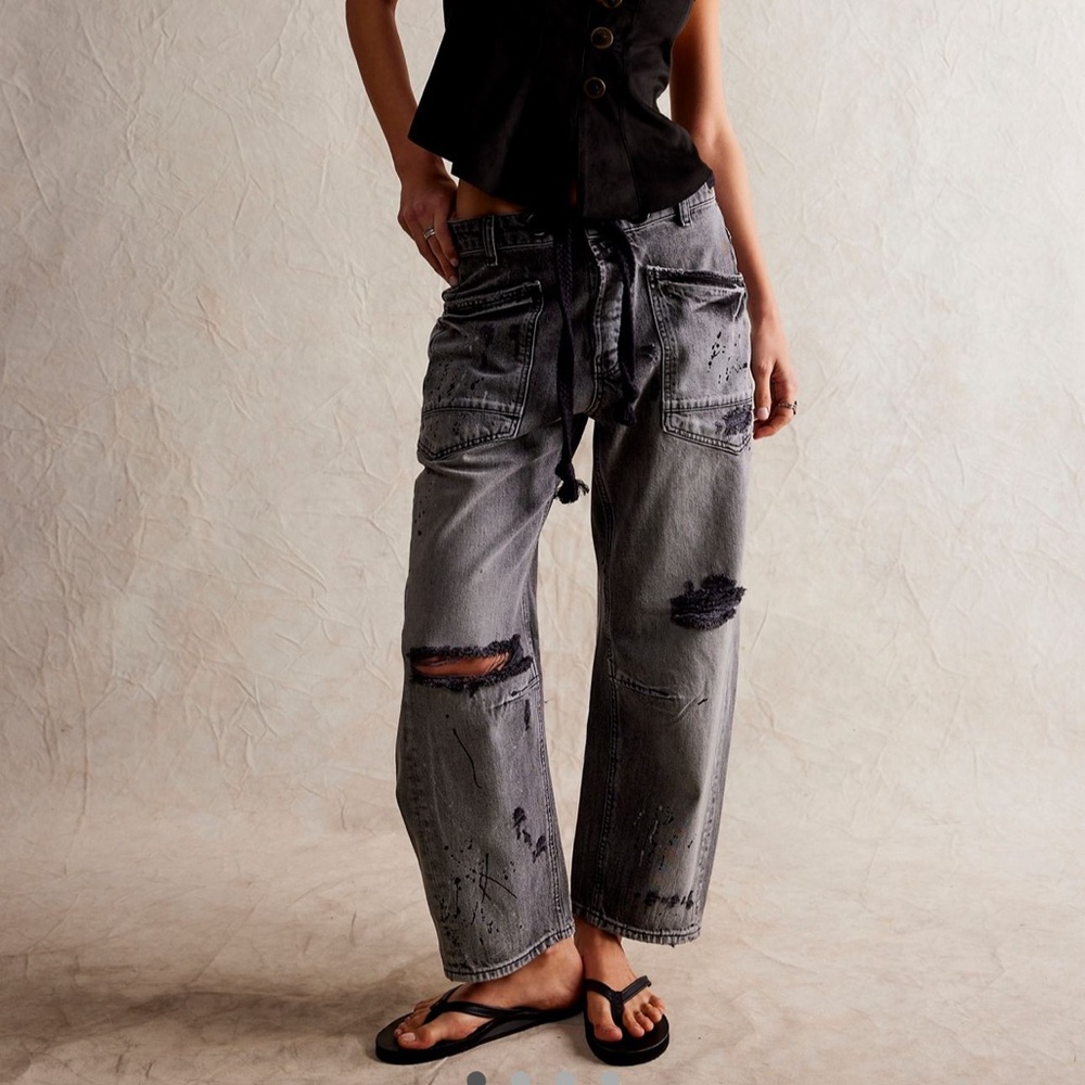 We The Free Moxie Pull-on Barrel Jeans